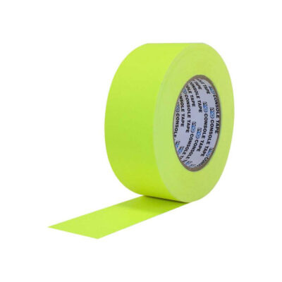 ProTapes Pro Console Paper Tape 24mm x 55m - Fluorescent Yellow Matte