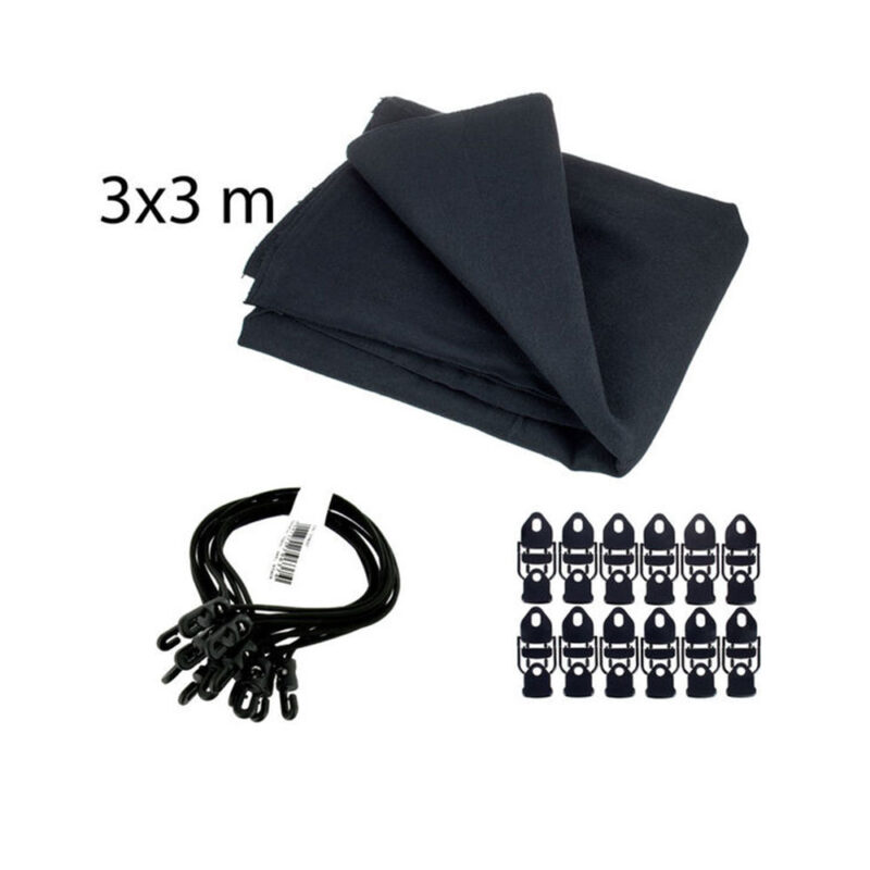 Molton Black Fabric Frenel rental film tools