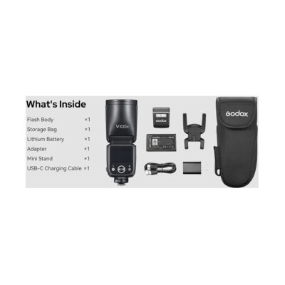 Godox V100 C – Round Head TTL Flash for Canon / Sony Cameras FRENEL rental