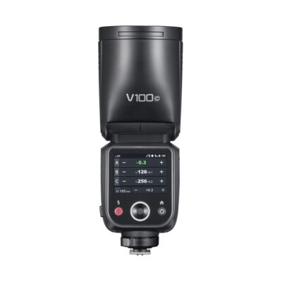 Godox V100 C – Round Head TTL Flash for Canon / Sony Cameras FRENEL rental